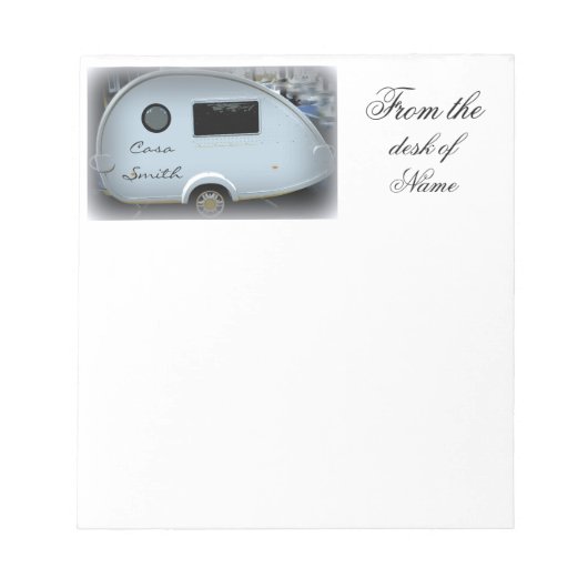 Kleine teardrop caravan Thunder_Cove Notitieblok (Voorkant)