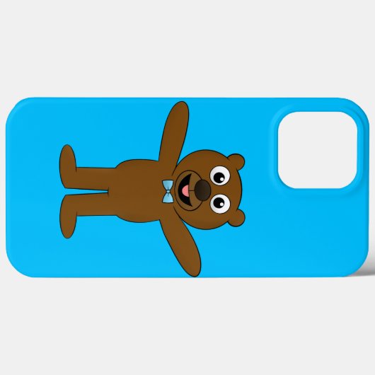 Kleine Ted Hoesje-Mate iPhone Case (Achterkant (horizontaal))