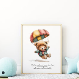 Kleine Teddy Ontdekkingsreiziger Poster voor de Pe