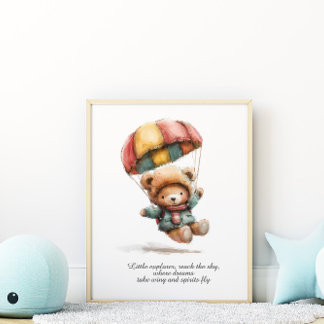Kleine Teddy Ontdekkingsreiziger Poster voor de Pe