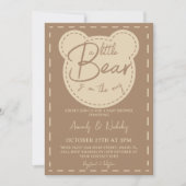 Kleine teddybeer modern neutraal Baby shower Kaart (Voorkant)