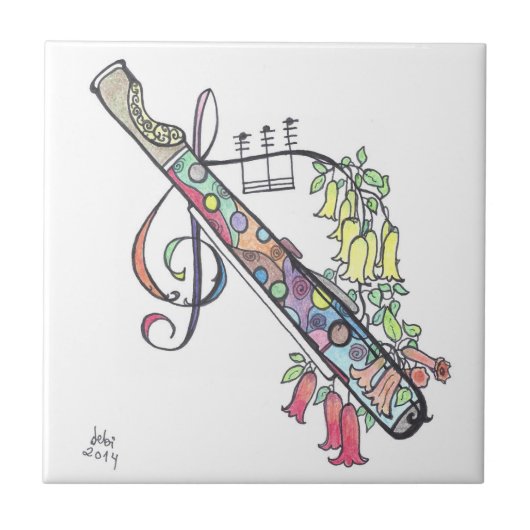 kleine tegel:  flut tegeltje (Voorkant)