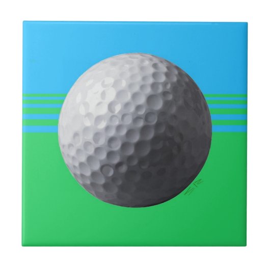 Kleine tegel van Golf Ball Tegeltje (Voorkant)