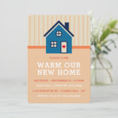 Kleine tehuis | Houseopwarming Kaart (Staand voorkant)