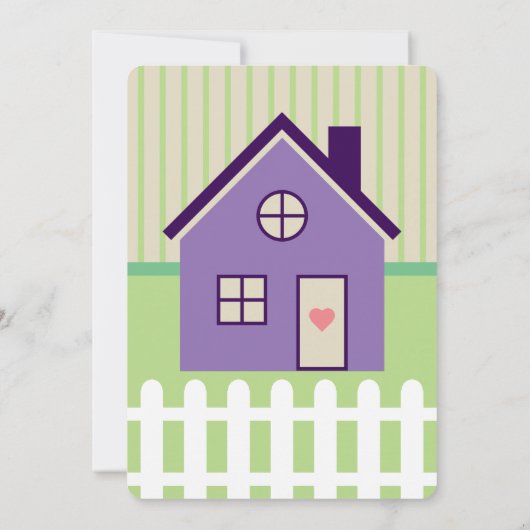 Kleine tehuis | Houseopwarming Kaart (Achterkant)