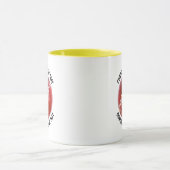 Kleine tekst GELE Combo 11oz Aangepaste Cricket Mok (Midden)