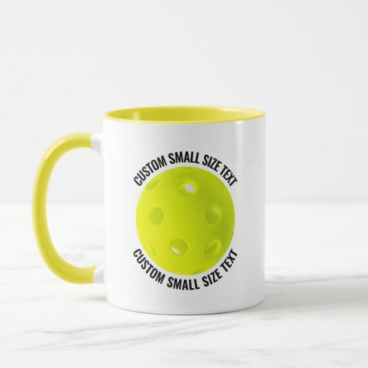 Kleine tekst GELE Combo 11oz Aangepaste Pickleball Mok (Links)