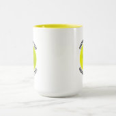 Kleine tekst GELE Combo 15oz Douwpicklebal op maat Mok (Midden)