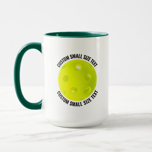 Kleine tekst HUN. GREEN Combo 15oz Aangepaste Pick Mok (Links)