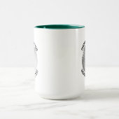 Kleine tekst JAGER GROEN Combo 15oz Aangepaste Gol Mok (Midden)