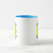 Kleine tekst LICHTBLAUW Combo 11oz Aangepaste Pick Mok (Midden)