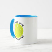 Kleine tekst LICHTBLAUW Combo 11oz Aangepaste Pick Mok (Voorkant links)