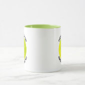Kleine tekst LIME GROEN Combo 11oz Aangepaste Pick Mok (Midden)