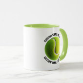 Kleine tekst LIME GROEN Combo 11oz Aangepaste Tenn Mok (Voorkant rechts)