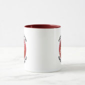 Kleine tekst MAROON Combo 11oz Aangepast Cricket Mok (Midden)