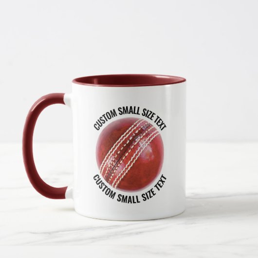Kleine tekst MAROON Combo 11oz Aangepast Cricket Mok (Links)