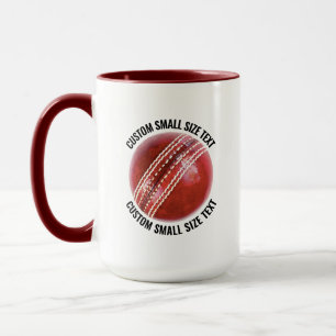 Kleine tekst MAROON Combo 15oz Aangepast Cricket Mok