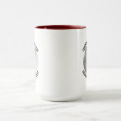Kleine tekst MAROON Combo 15oz Aangepaste Golf Mok (Midden)