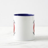 Kleine tekst NAVY BLAUW Combo 11oz Aangepast Crick Mok (Midden)