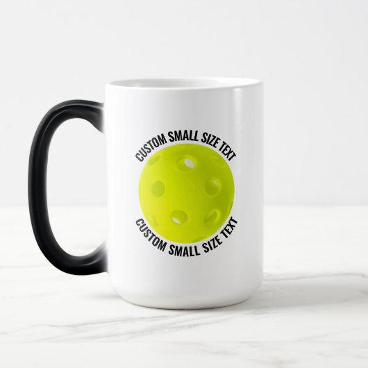 Kleine tekst & Pickleball 0,44l Aangepaste warmte Magische Mok (Links)