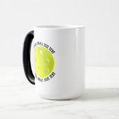 Kleine tekst & Pickleball 0,44l Aangepaste warmte Magische Mok (Voorkant links)