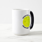 Kleine tekst & Pickleball 0,44l Aangepaste warmte Magische Mok (Voorkant rechts)