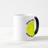 Kleine tekst & Pickleball 325ml Aangepaste warmte Magische Mok (Voorkant rechts)