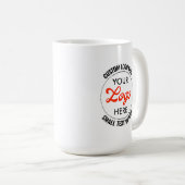 Kleine tekst Promotionele aangepaste logo mok 15oz (Voorkant rechts)