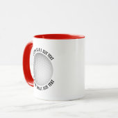 Kleine tekst RODE Combo 11oz Aangepaste Golf Mok (Voorkant links)