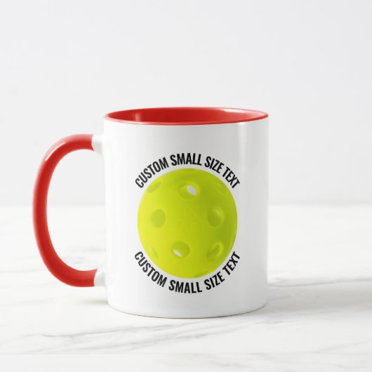 Kleine tekst RODE Combo 11oz Douane Pickleball Mok (Links)