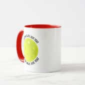 Kleine tekst RODE Combo 11oz Douane Pickleball Mok (Voorkant links)