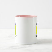 Kleine tekst ROZE Combo 11oz Aangepaste Pickleball Mok (Midden)