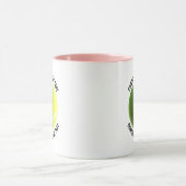 Kleine tekst ROZE Combo 11oz Aangepaste Tennis Mok (Midden)