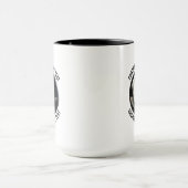 Kleine tekst ZWART Combo 15oz Aangepaste 8 Bal Mok (Midden)