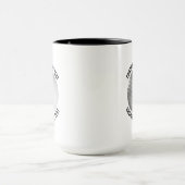 Kleine tekst ZWART Combo 15oz Aangepaste Golf Mok (Midden)
