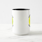 Kleine tekst ZWART Combo 15oz Aangepaste Picklebal Mok (Midden)