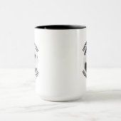 Kleine tekst ZWART Combo 15oz Aangepaste Voetbal Mok (Midden)