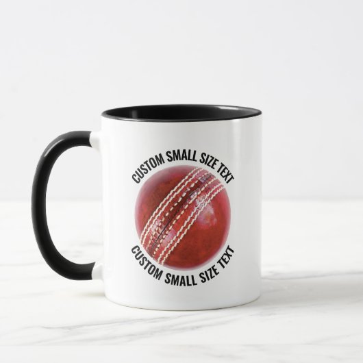 Kleine tekst ZWART Combo 325ml Custom Cricket Mok (Links)