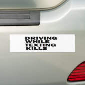 "KLEINE TELEFOONVEILIGHEIDSBESTURING TIJDENS HET T BUMPERSTICKER (Op auto)