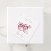 Kleine tenen. Big Joy, het is een meisje. Bedankjes Labels (In situ)