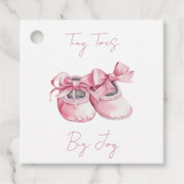Kleine tenen. Big Joy, het is een meisje. Bedankjes Labels