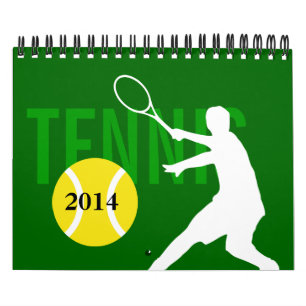 Kleine tennis kalender voor coach, speler en fan