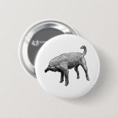 Kleine Terriër met Gedraaide Kop Ronde Button 5,7 Cm (Voorkant /achterkant)
