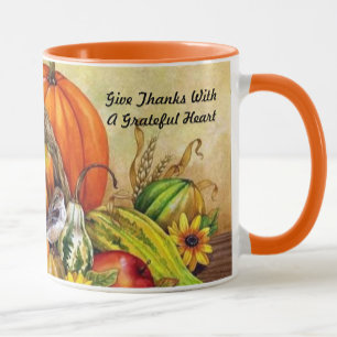 Kleine Thanksgiving Bird Harvest Mok Cup Sinaasapp