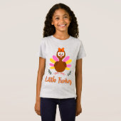 Kleine Thanksgiving-Meisjes T-Shirt (Voorkant volledig)