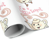 Kleine theepot cadeaupapier (Rol Hoek)