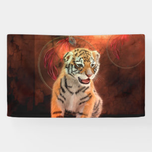 Kleine tijger baby spandoek