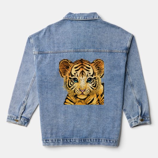 KLEINE TIJGER DENIM JACKET (Achterkant)