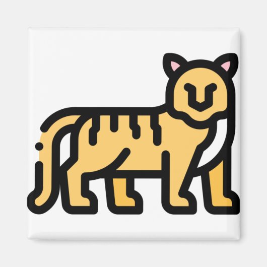 Kleine tijger magneet (Voorkant)