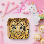 KLEINE TIJGER PAPIEREN BORDJE (Feest)